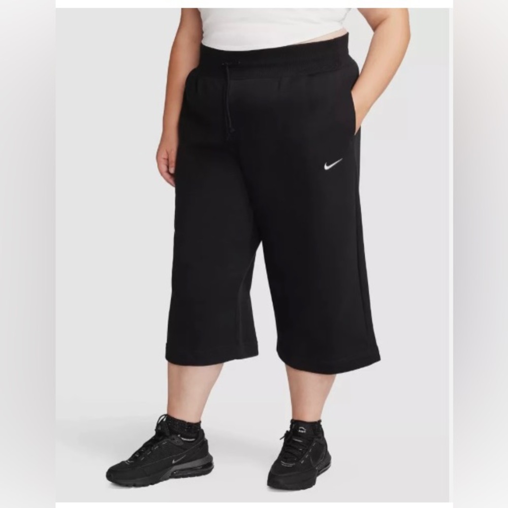 Plus size Nike Sportswear High-Rise CROP Leg Sweatpants FB8418-010